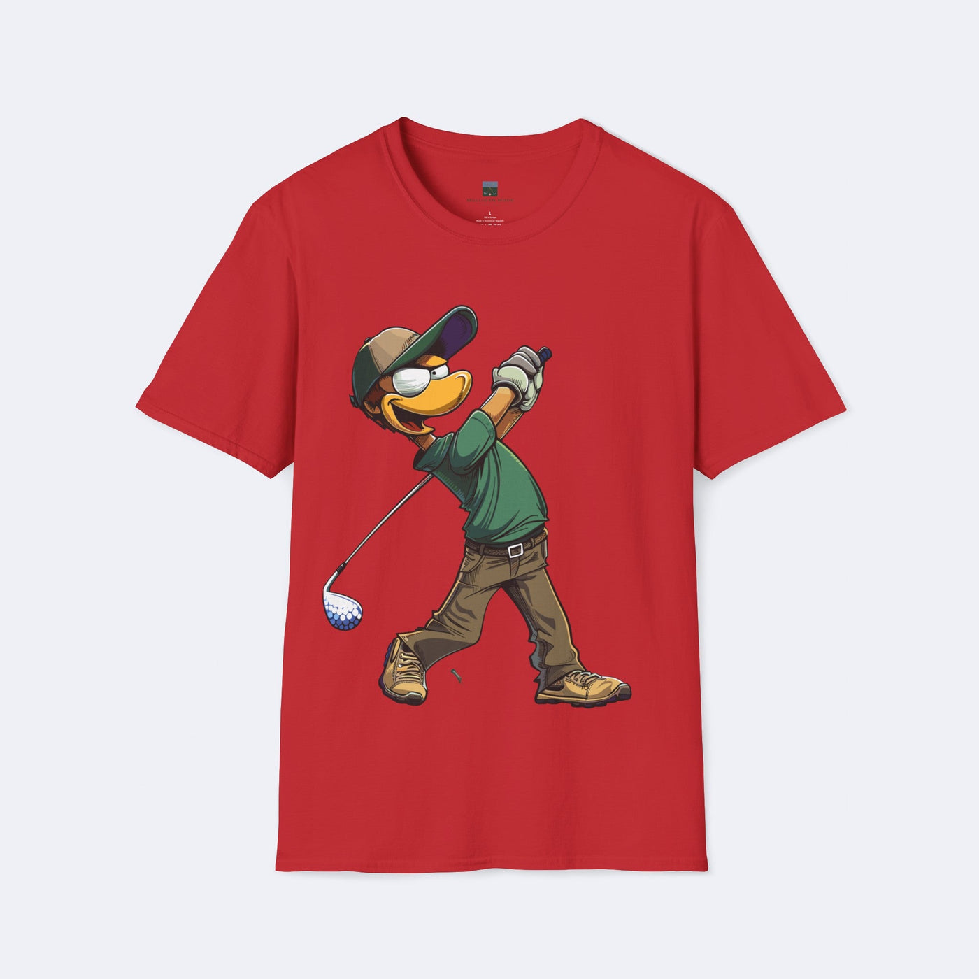 Duck Golfer Swing Unisex Softstyle T-Shirt