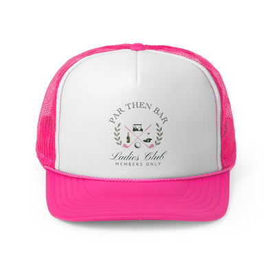 Ladies Club Trucker Cap - Par Then Bar Design for Women