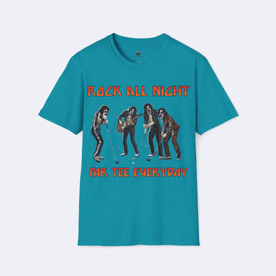 Rock All Day, Par Tee All Night Unisex Softstyle T-Shirt