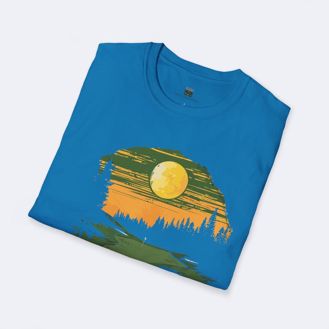 Moonlit Golf Course Unisex Softstyle T-Shirt