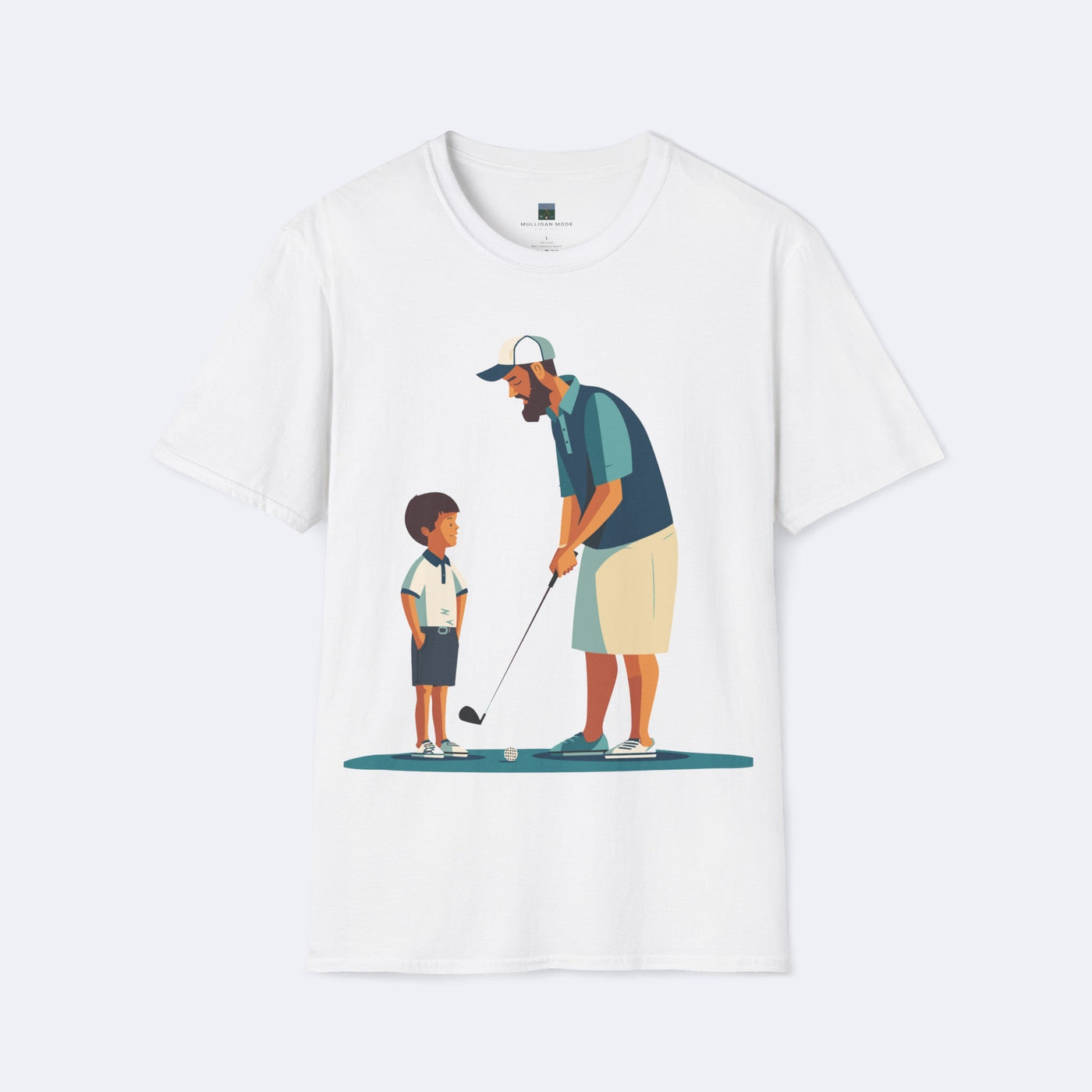 Father and Son Golf Lesson Unisex Softstyle T-Shirt