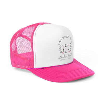 Ladies Club Trucker Cap - Par Then Bar Design for Women