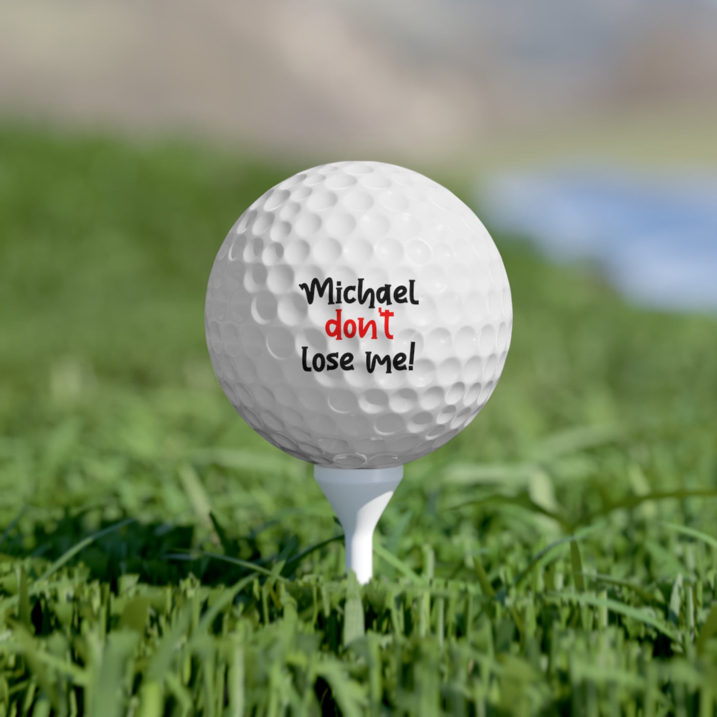 Golf Balls, 6pcs - Don't Lost Me