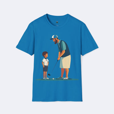 Father and Son Golf Lesson Unisex Softstyle T-Shirt