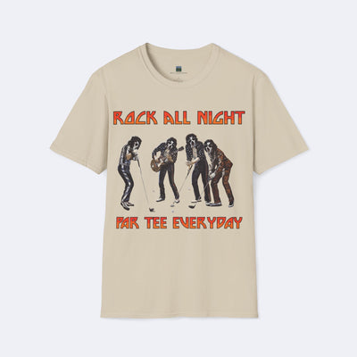 Rock All Day, Par Tee All Night Unisex Softstyle T-Shirt