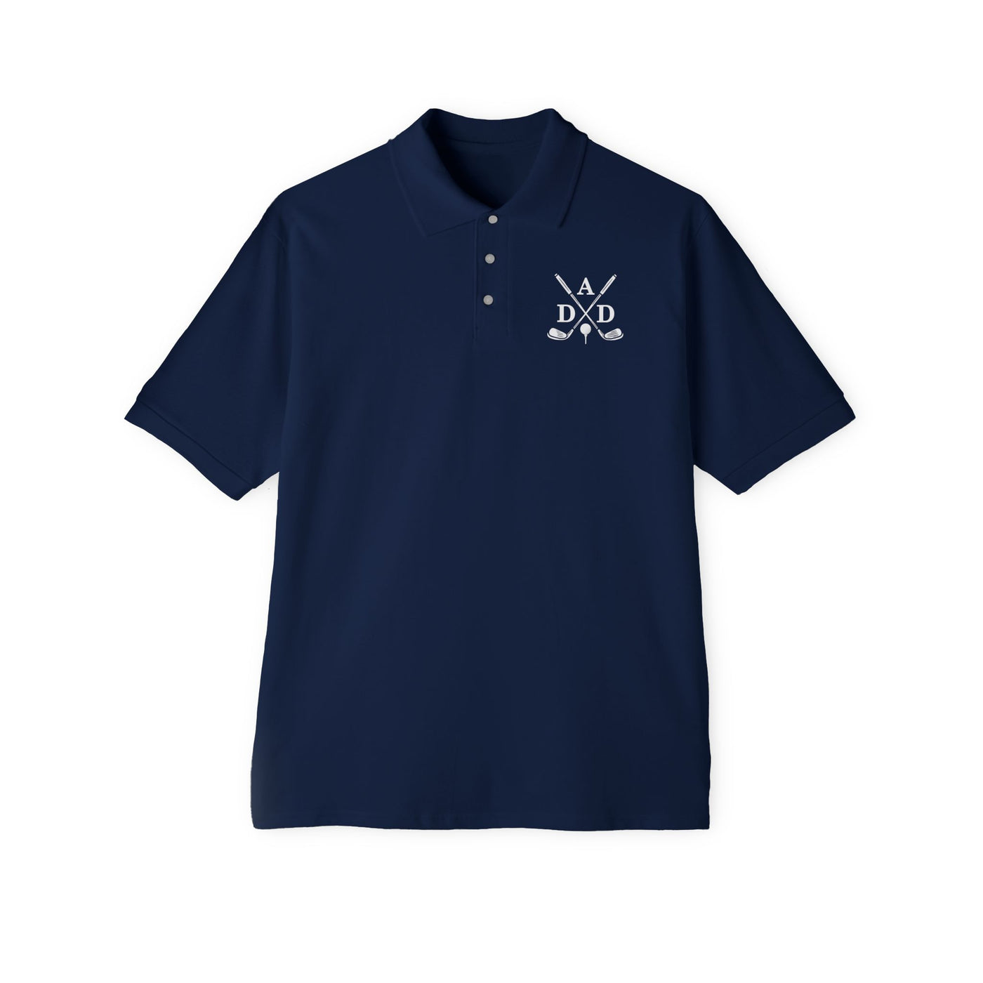 Dad - Classic Men's Piqué Polo Perfect Father's Day Gift for Golf Loving Dads