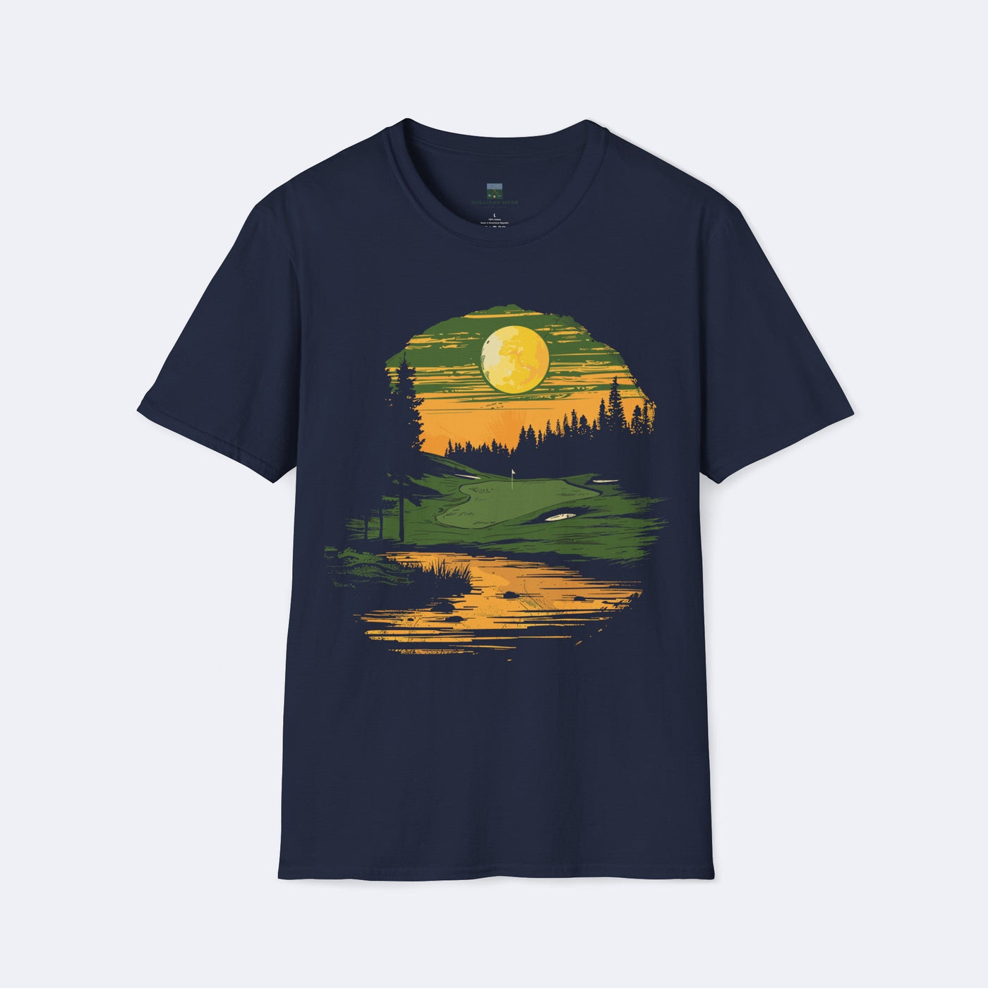 Moonlit Golf Course Unisex Softstyle T-Shirt