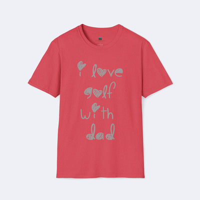 I Love Golf with Dad Unisex Softstyle T-Shirt