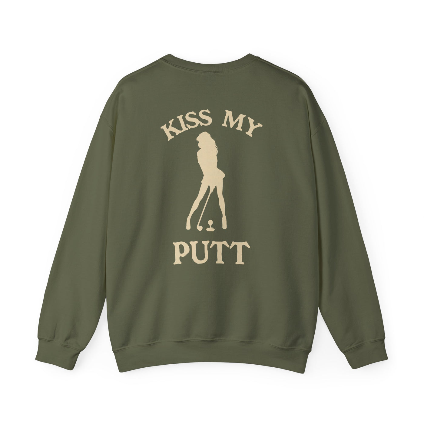 Kiss My Putt, Unisex Heavy Blend™ Crewneck Sweatshirt