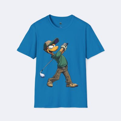 Duck Golfer Swing Unisex Softstyle T-Shirt