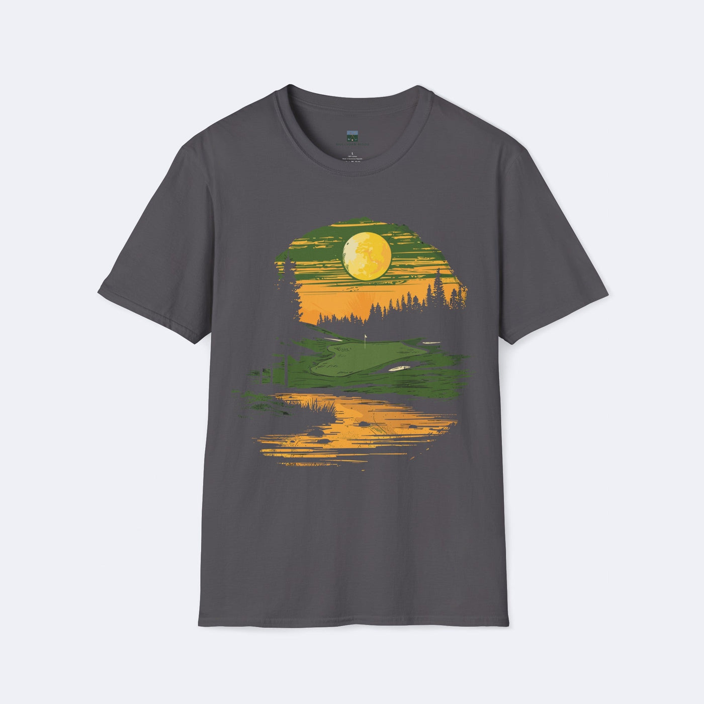 Moonlit Golf Course Unisex Softstyle T-Shirt