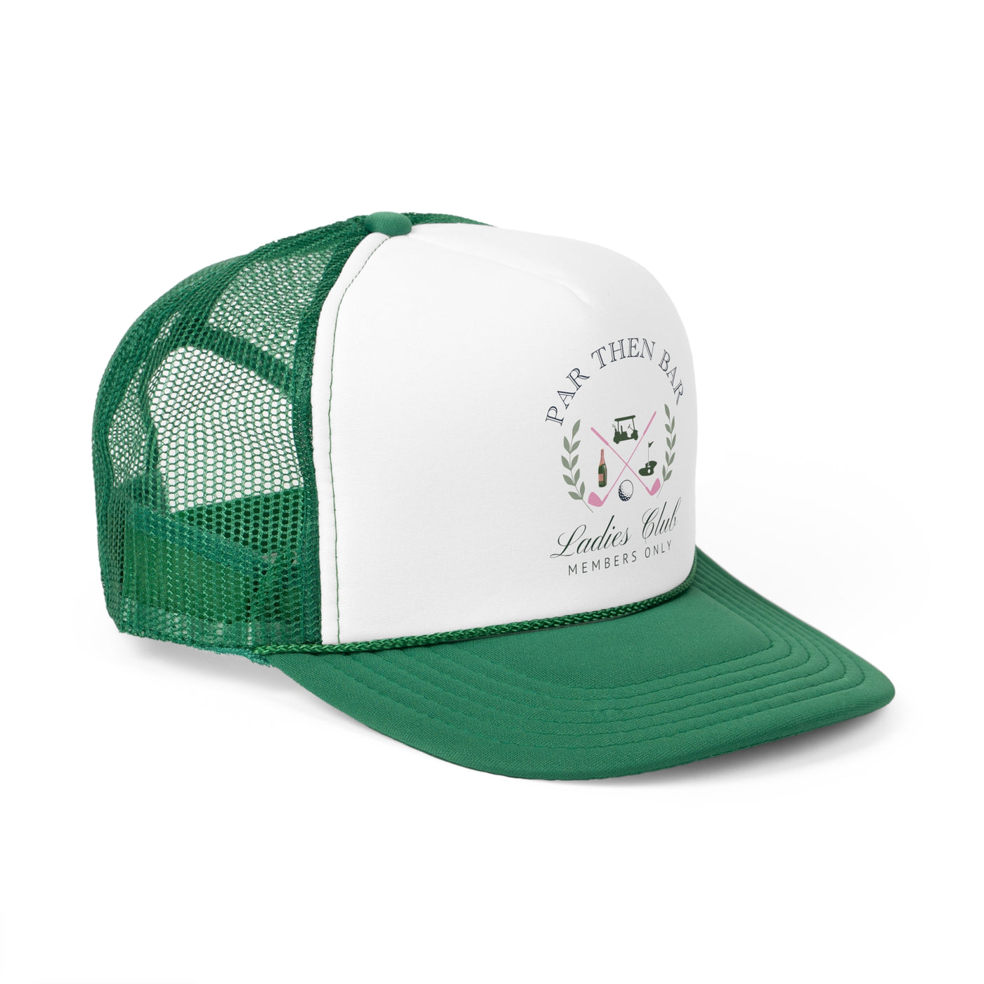 Ladies Club Trucker Cap - Par Then Bar Design for Women