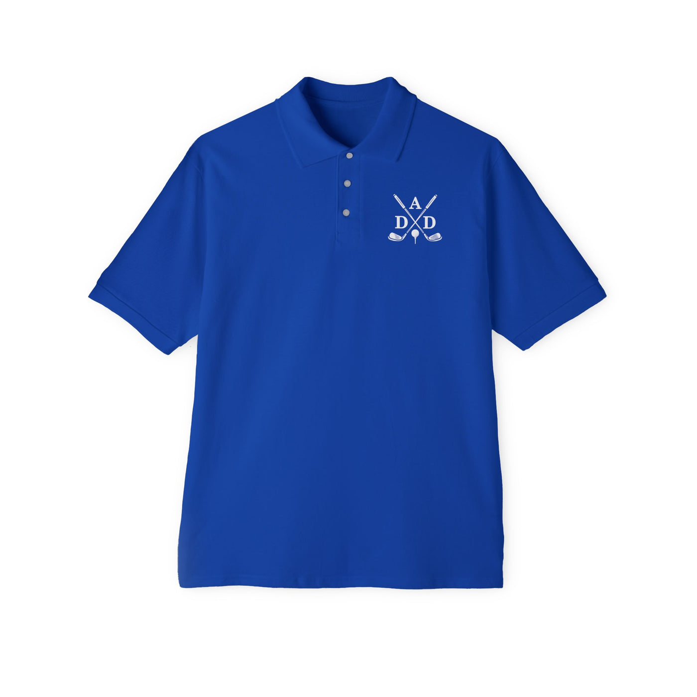 Dad - Classic Men's Piqué Polo Perfect Father's Day Gift for Golf Loving Dads