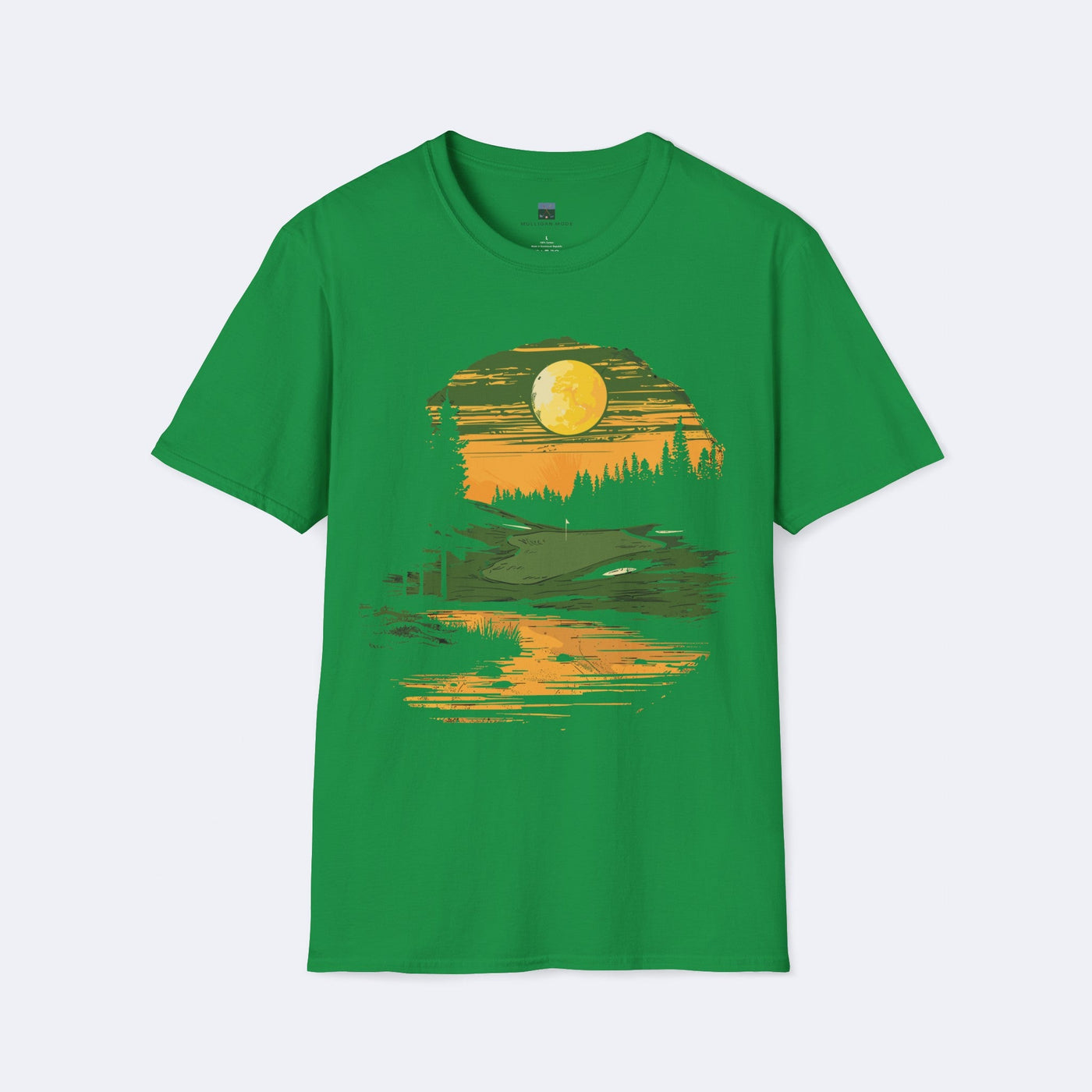 Moonlit Golf Course Unisex Softstyle T-Shirt