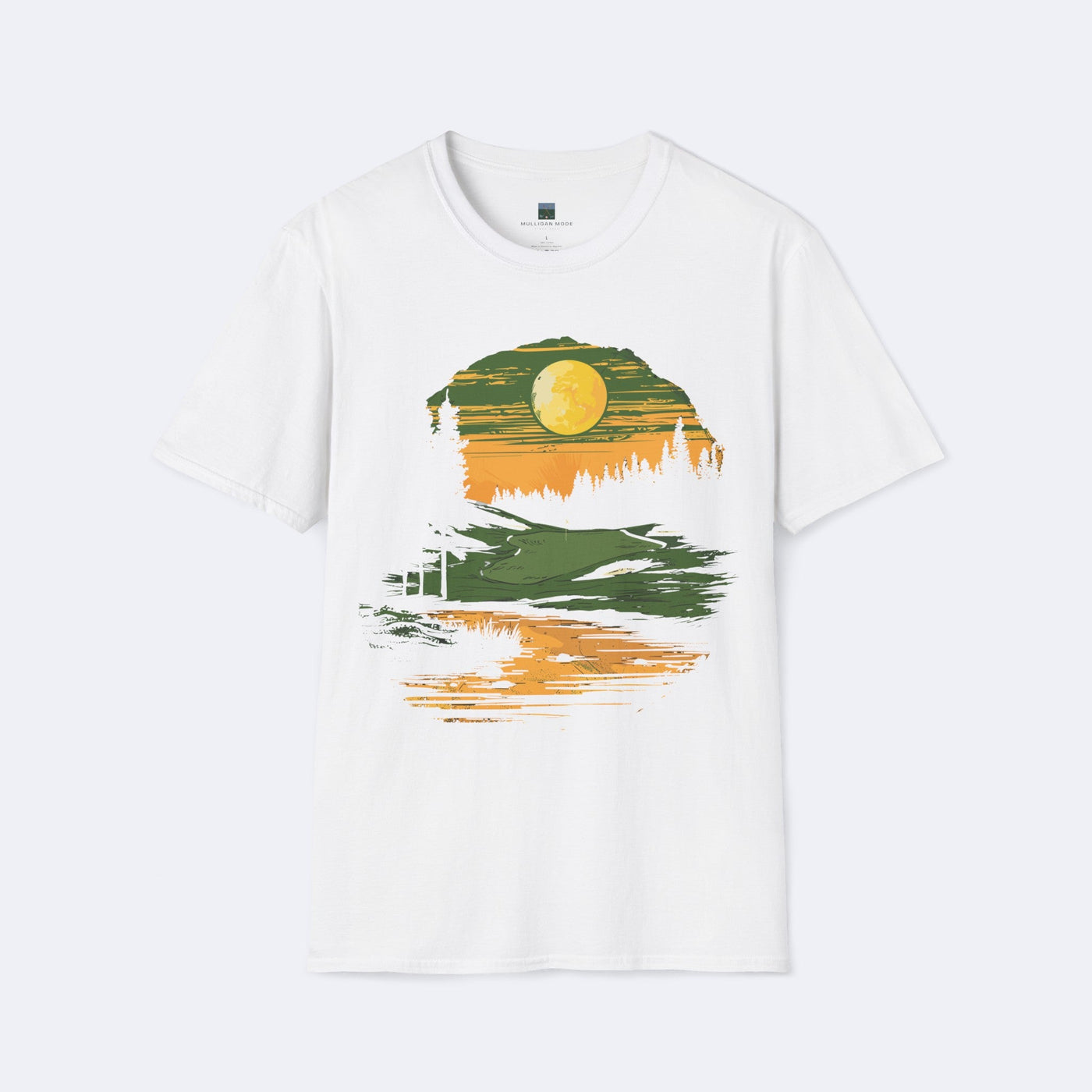 Moonlit Golf Course Unisex Softstyle T-Shirt