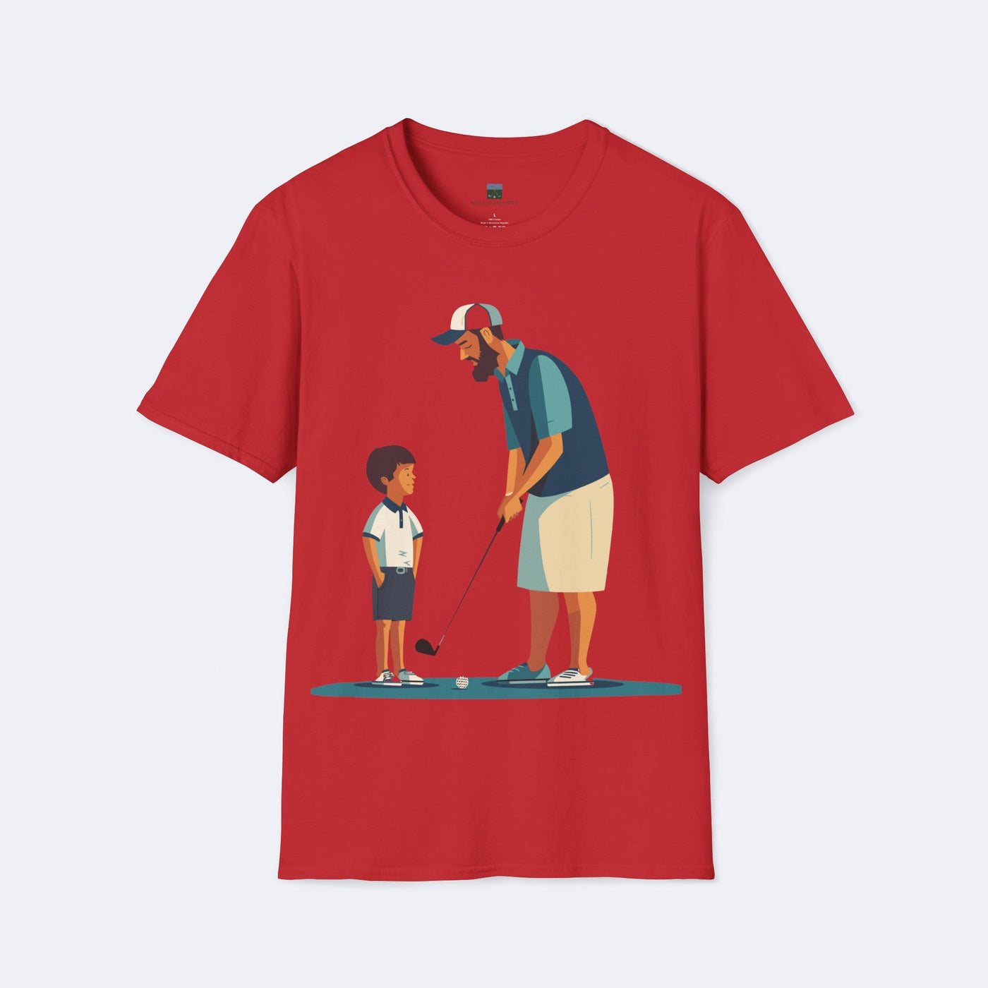 Father and Son Golf Lesson Unisex Softstyle T-Shirt