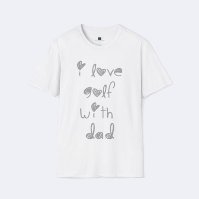 I Love Golf with Dad Unisex Softstyle T-Shirt