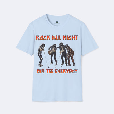 Rock All Day, Par Tee All Night Unisex Softstyle T-Shirt