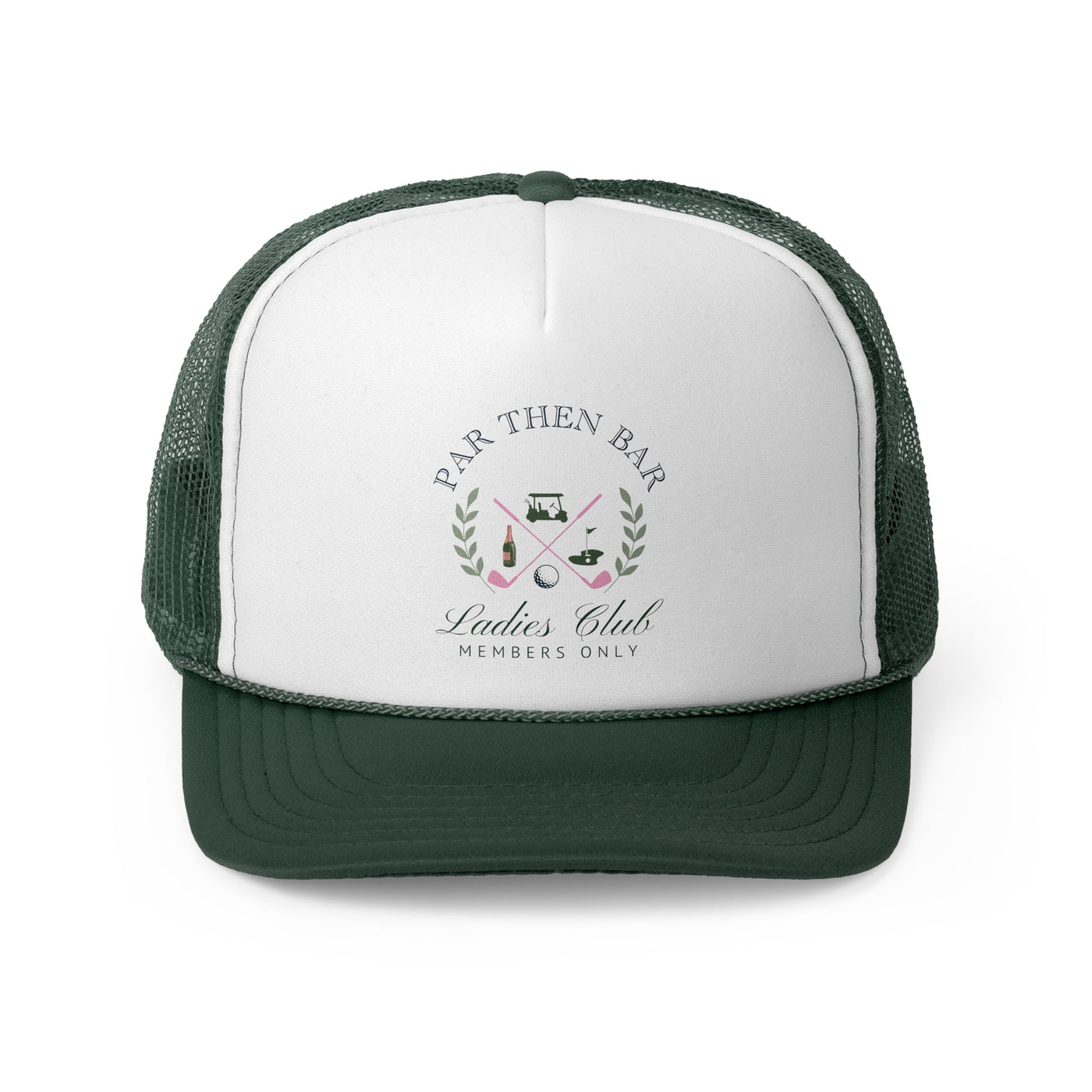 Ladies Club Trucker Cap - Par Then Bar Design for Women