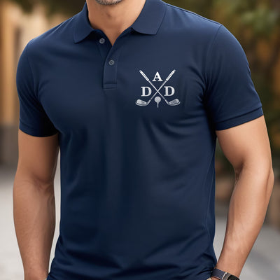 Dad - Classic Men's Piqué Polo Perfect Father's Day Gift for Golf Loving Dads