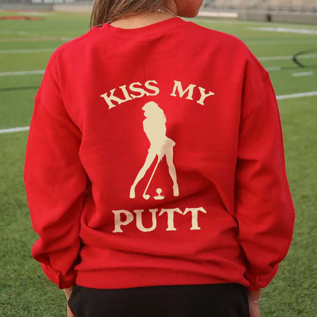 Kiss My Putt, Unisex Heavy Blend™ Crewneck Sweatshirt