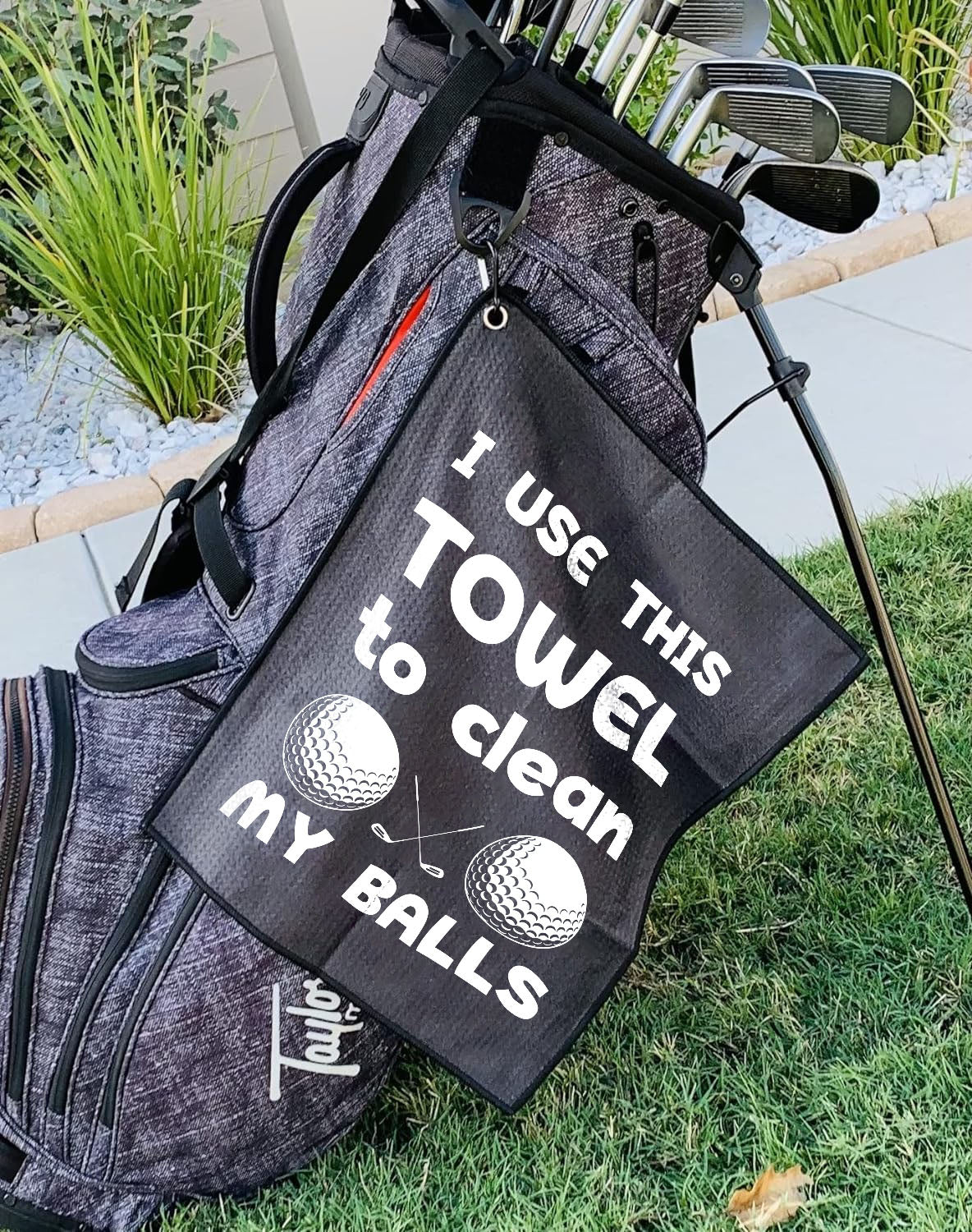 Funny Golf Towel - I Use This Towel To Clean My Balls