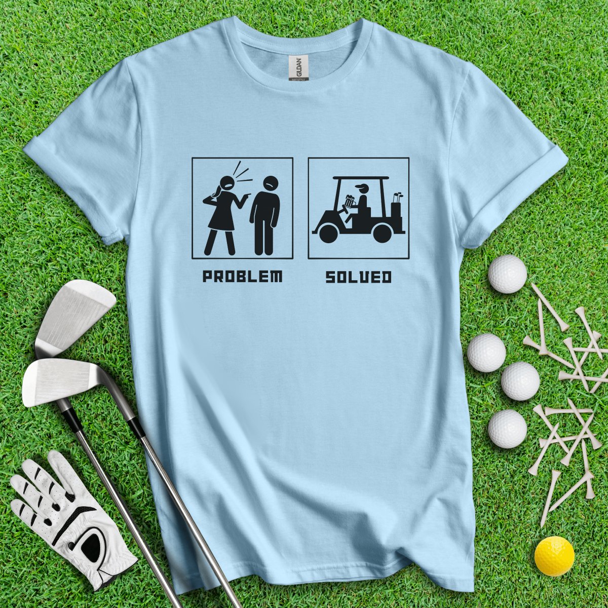 Problem Solved Dark Humor T-Shirt