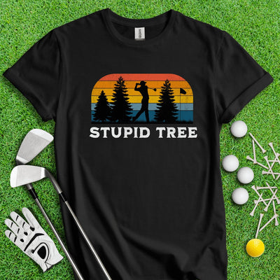 Stupid Tree Retro T-Shirt
