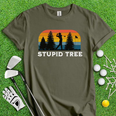 Stupid Tree Retro T-Shirt