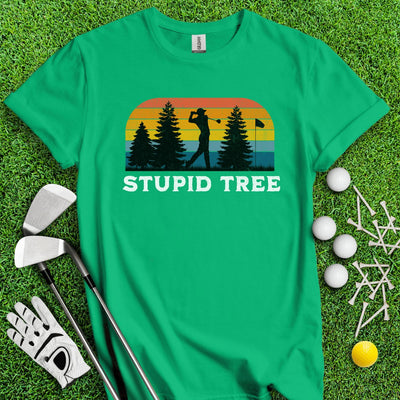 Stupid Tree Retro T-Shirt