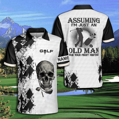 Assuming I'm Just An Old Man Golf Polo Shirt