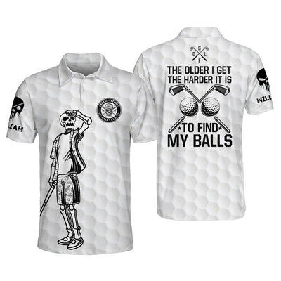 Skull Crazy Golf Shirts for Men Polos GOLF-047