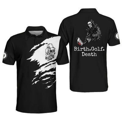 Birth Golf Death Polo Shirt For Men