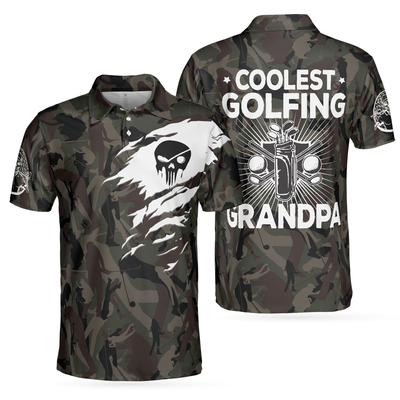 Coolest Golfing Grandpa Golf Polo Shirt