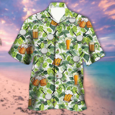 Golf And Beer Hawaiian Shirt