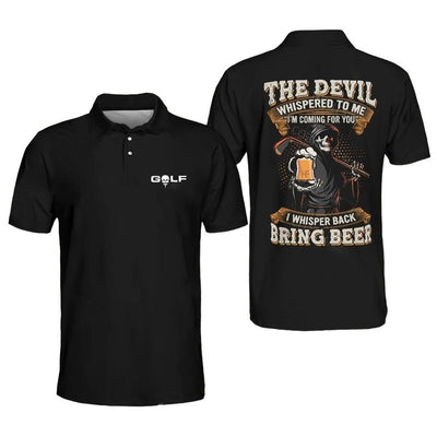 The Devil Bring Beer Golf Polo Shirt