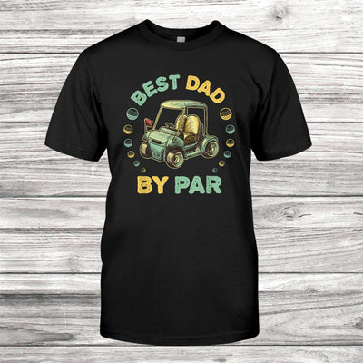 Best Dad By Par Golfing Golf Player Vintage Golfer Shirt