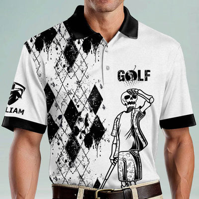 My Balls Are In My Wife's Bag Men's Skull Polos GOLF-046